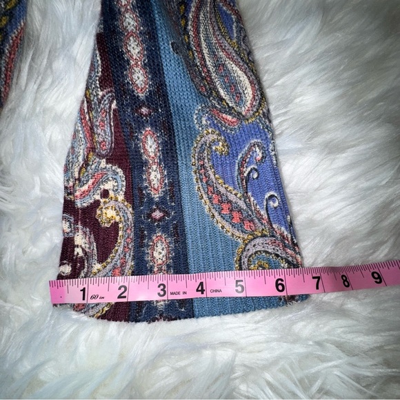 CHICO'S Paisley Print Long Open Front Shawl
Cardigan Tunic sz 2 US L / 12 - Picture 11 of 11